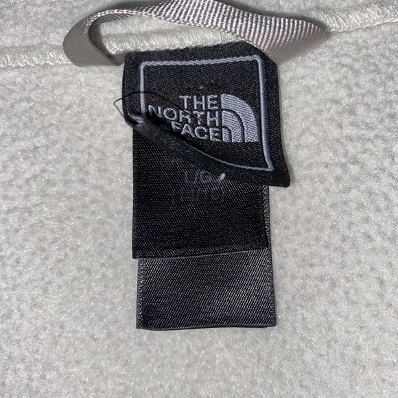 The North Face Girls Denali Full Zip fleece jacket White/Gray - Picture 3 of 6